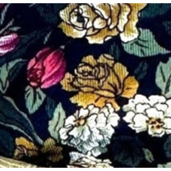 Unique Satin Obi Belt Wide One Size Wrap Money Green Floral Upcycle Necktie - Picture 6 of 6